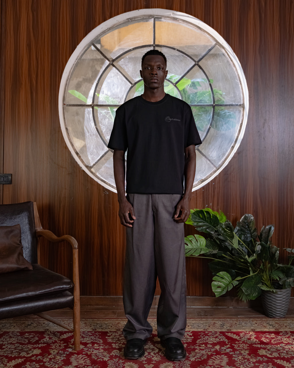 AUREL PLEATED GRAY TROUSER
