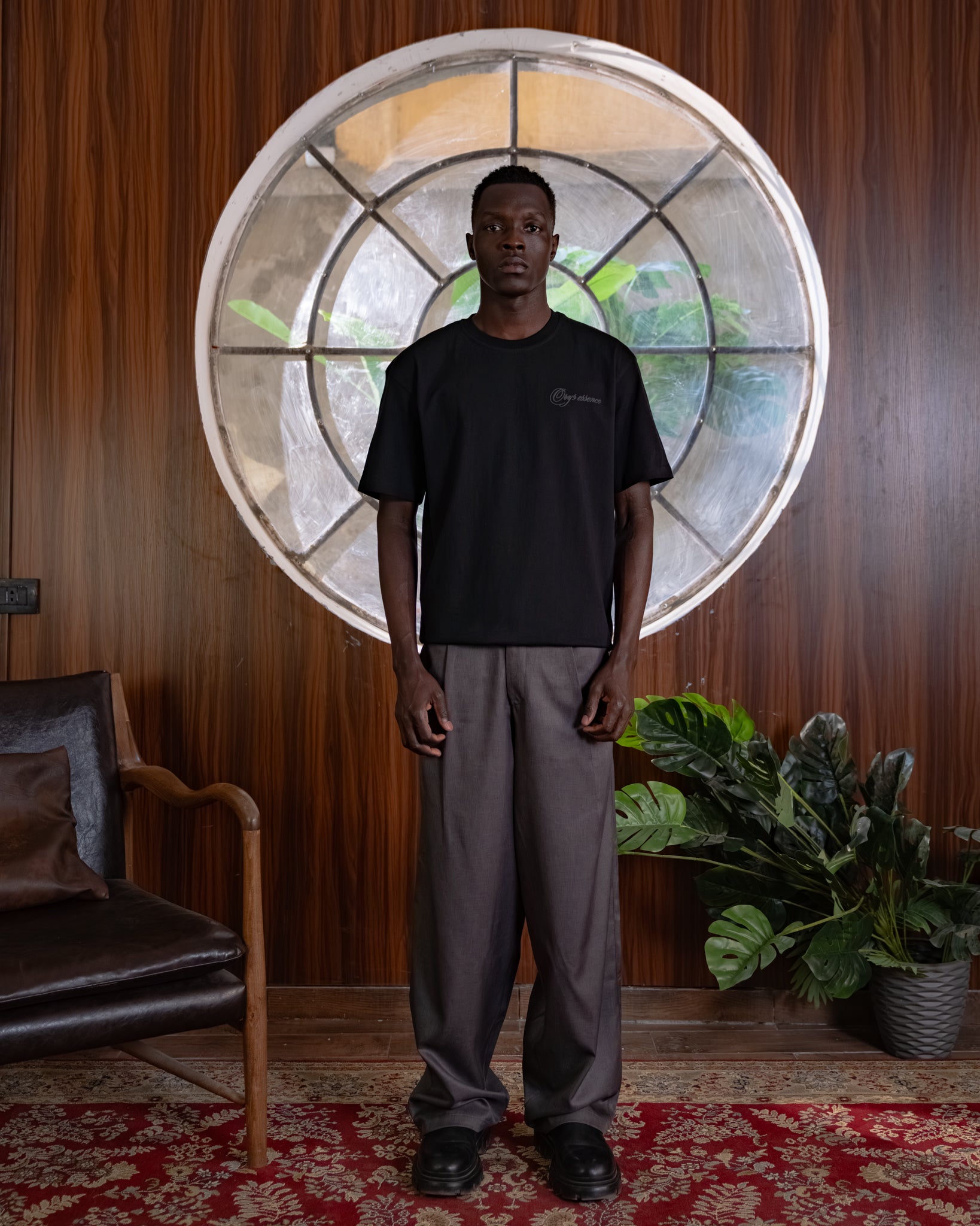 AUREL PLEATED GRAY TROUSER