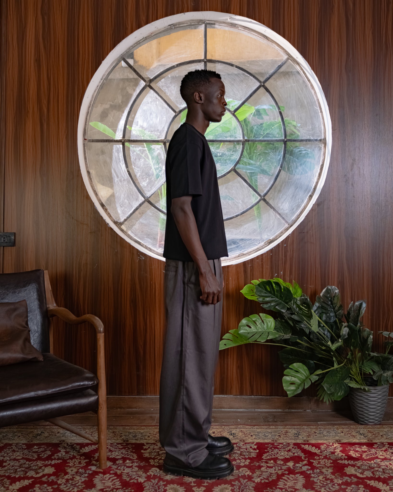 AUREL PLEATED GRAY TROUSER