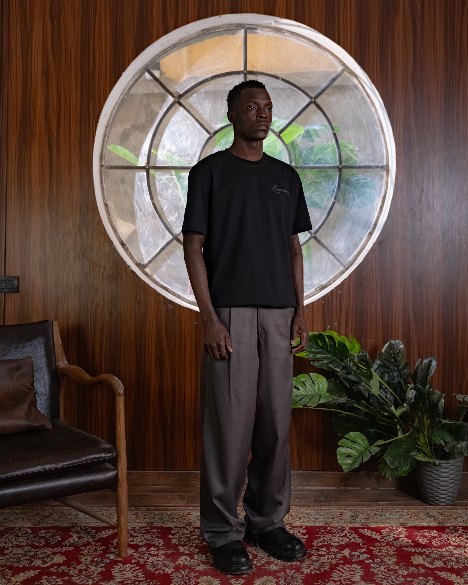 AUREL PLEATED GRAY TROUSER