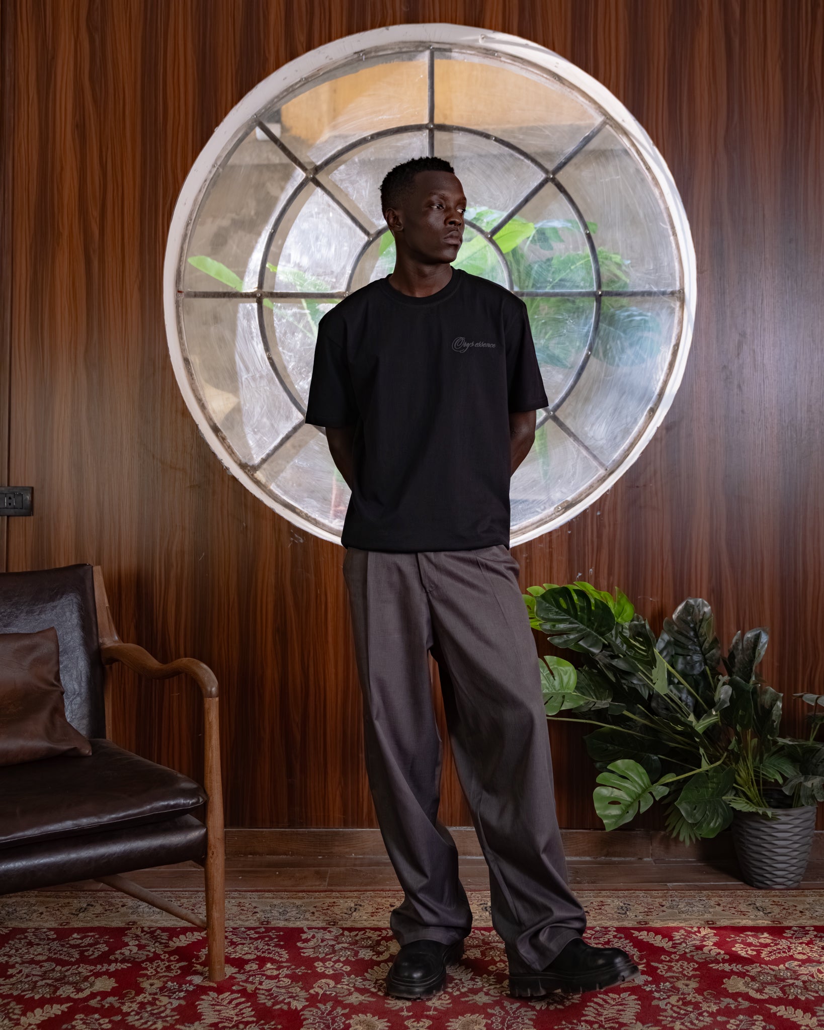 AUREL PLEATED GRAY TROUSER